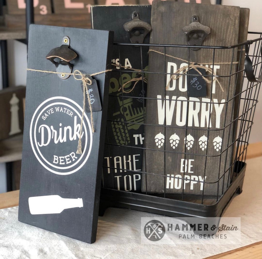 Hammer@Home Beer Bottle Opener Take-Home Kits with Curbside Pick-up THURSDAYS 4-6  (Palm Beaches)