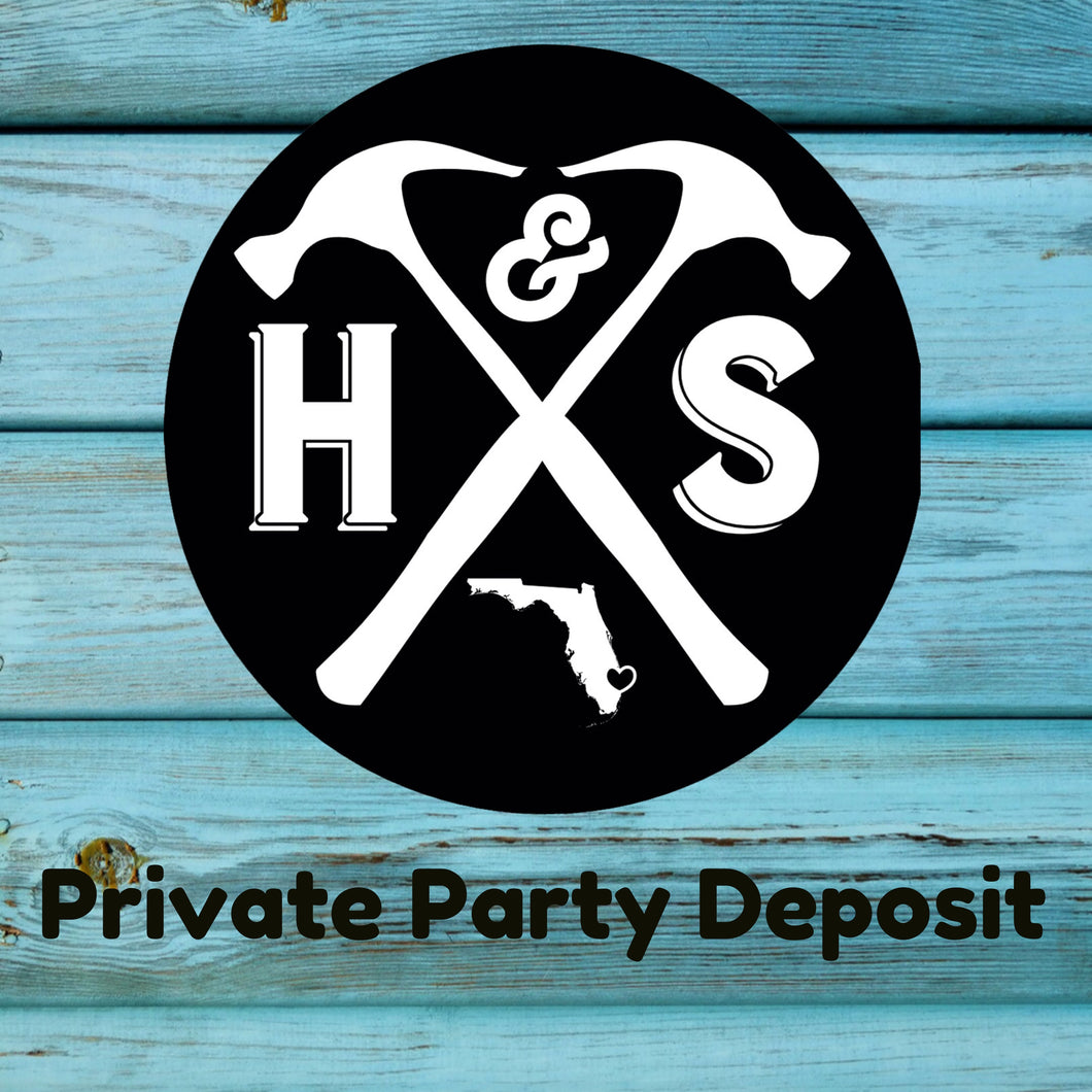11/03/2020 Tuesday 6:30 pm Private Party Deposit (Palm Beaches)